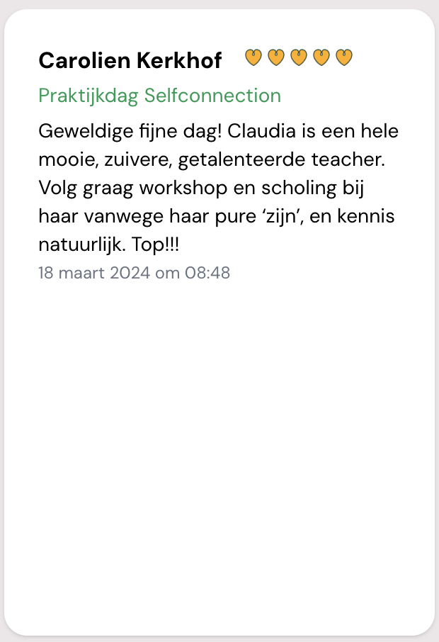 Claudia Heijdel ervaringen